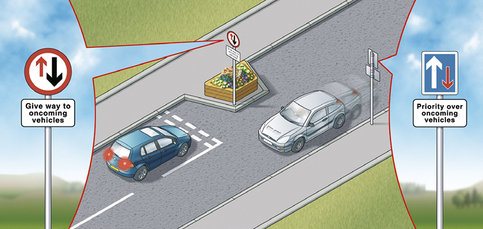 Rule 153: Chicanes may be used to slow traffic down