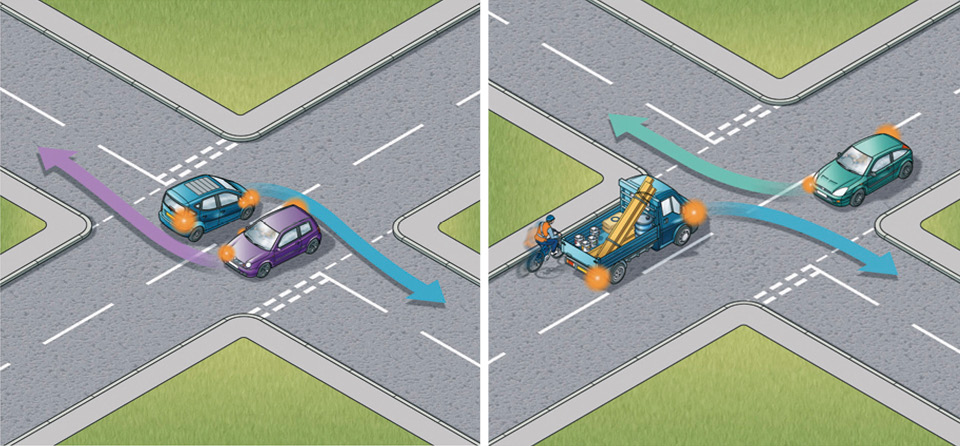 Rule 181: Left - Turning right side to right side. Right - Turning left side to left side